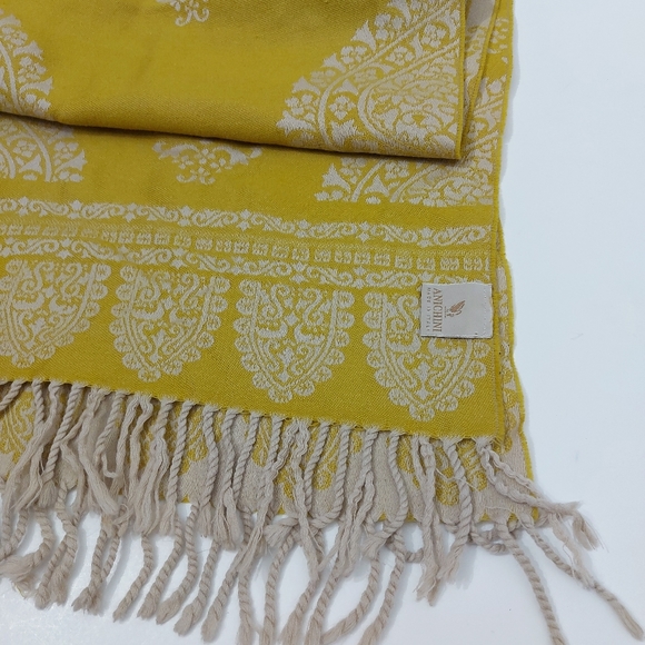 ANICHINI 100% Wool Paisley Print Reversable Scarf - Picture 8 of 16